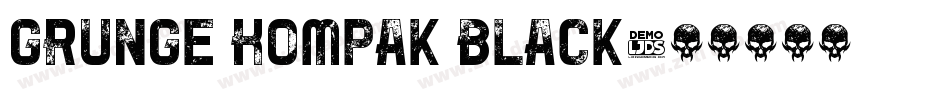 Grunge Kompak Black字体转换